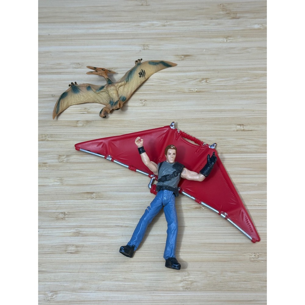 Jurassic Park III Billy Brennan Action Figure with Hang Glider and Pteranodon